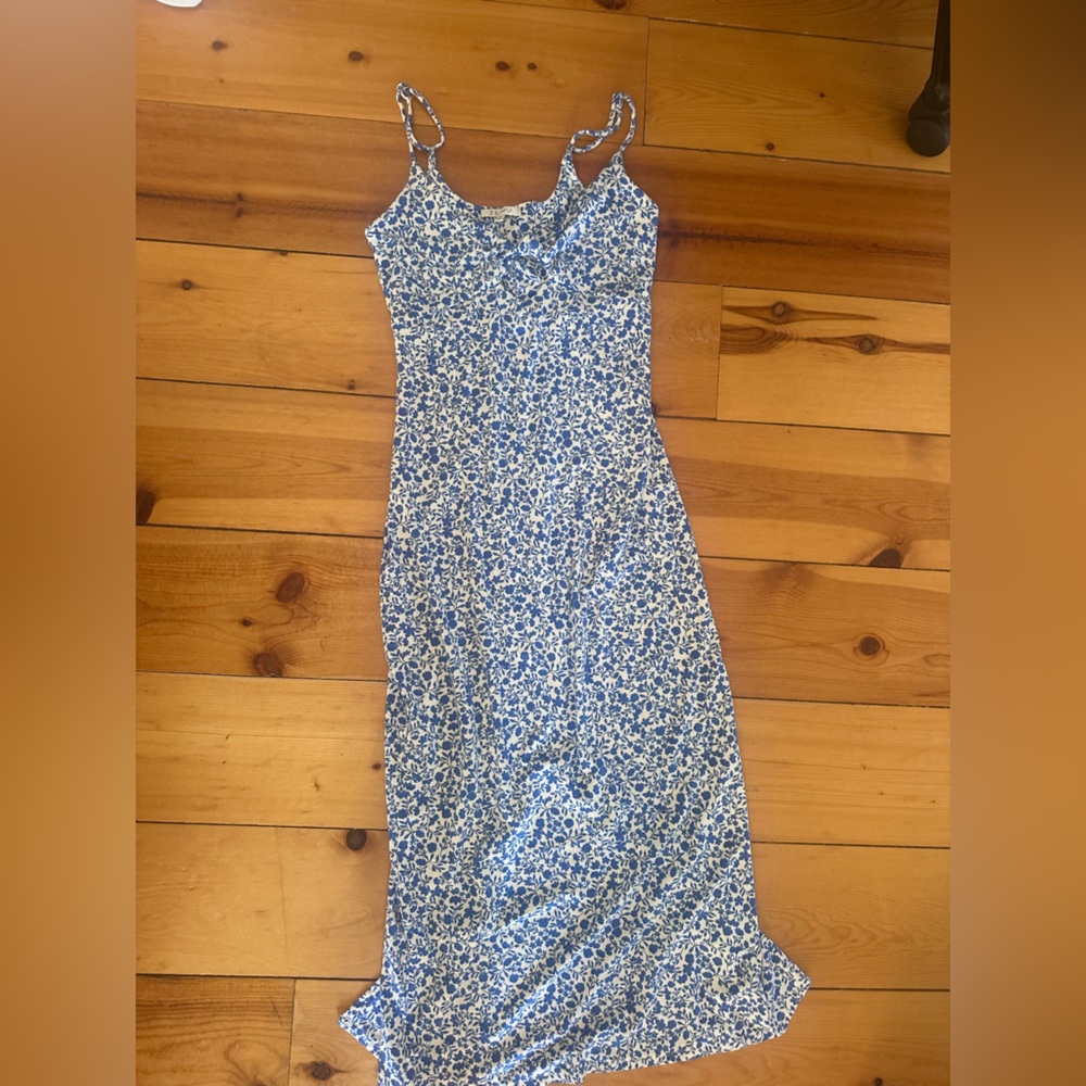 Z Supply- Carita Cocos Floral Maxi Dress- Blue Wave/ XSmall - Picture 5 of 7